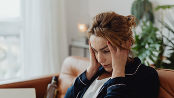 Woman dealing with stress